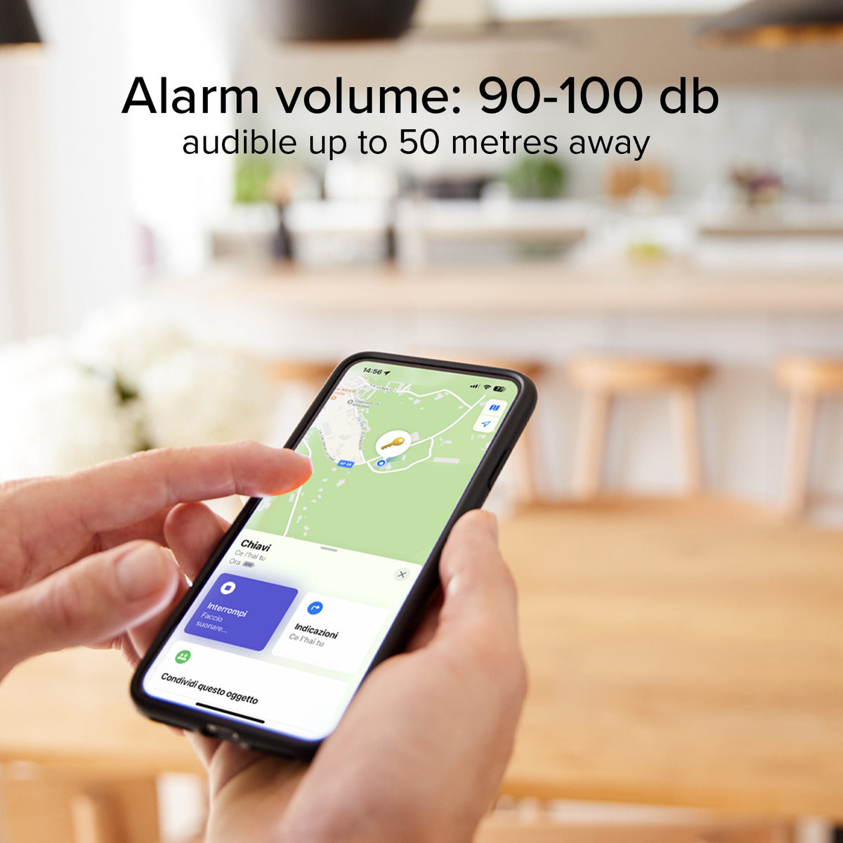Localizador de objetos ultrafino compatible con Apple Find My