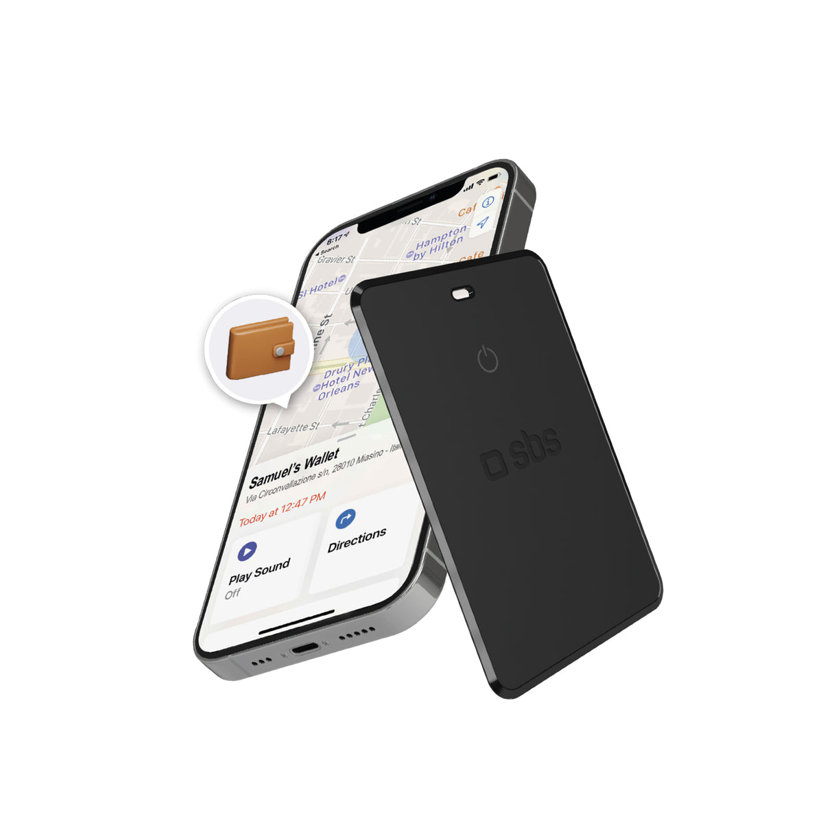Localizador de objetos ultrafino compatible con Apple Find My
