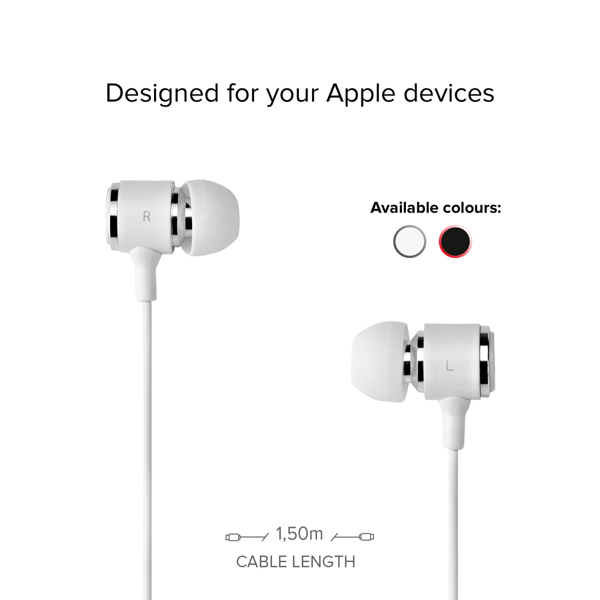 Auriculares in ear estéreo con conector Lightning