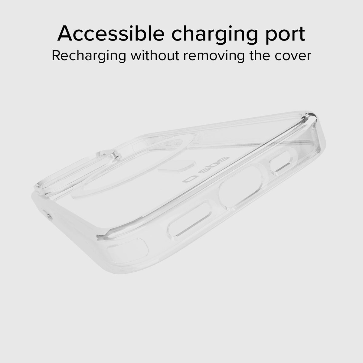 Transparente steife Hülle, kompatibel mit MagSafe-Ladefunktion für iPhone 15 Pro Max