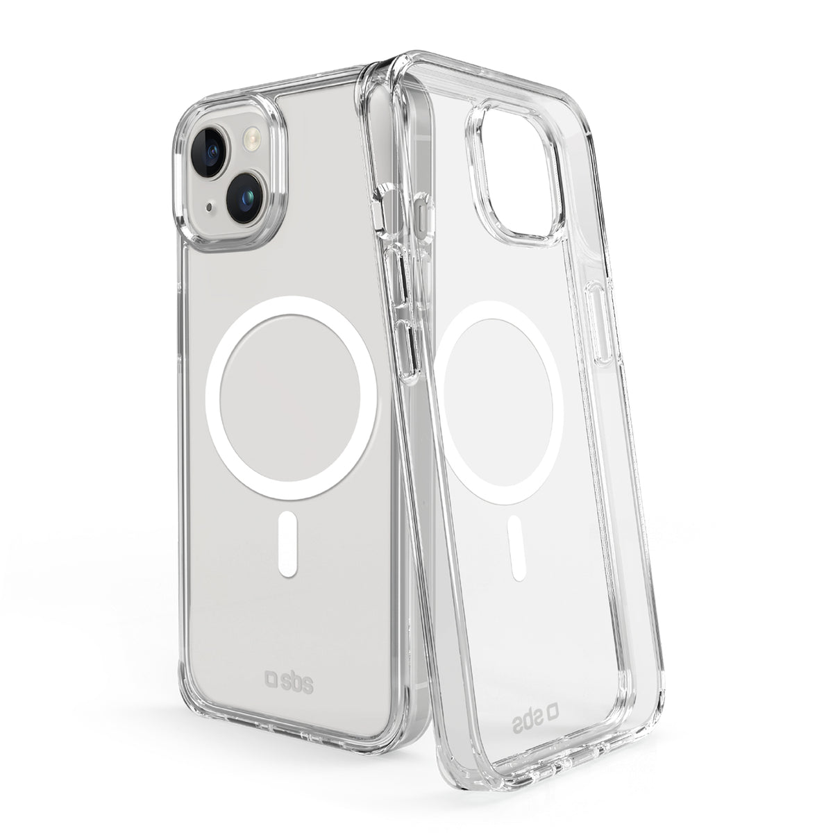 Transparente steife Hülle, kompatibel mit MagSafe-Ladefunktion für iPhone 15 Plus/14 Plus