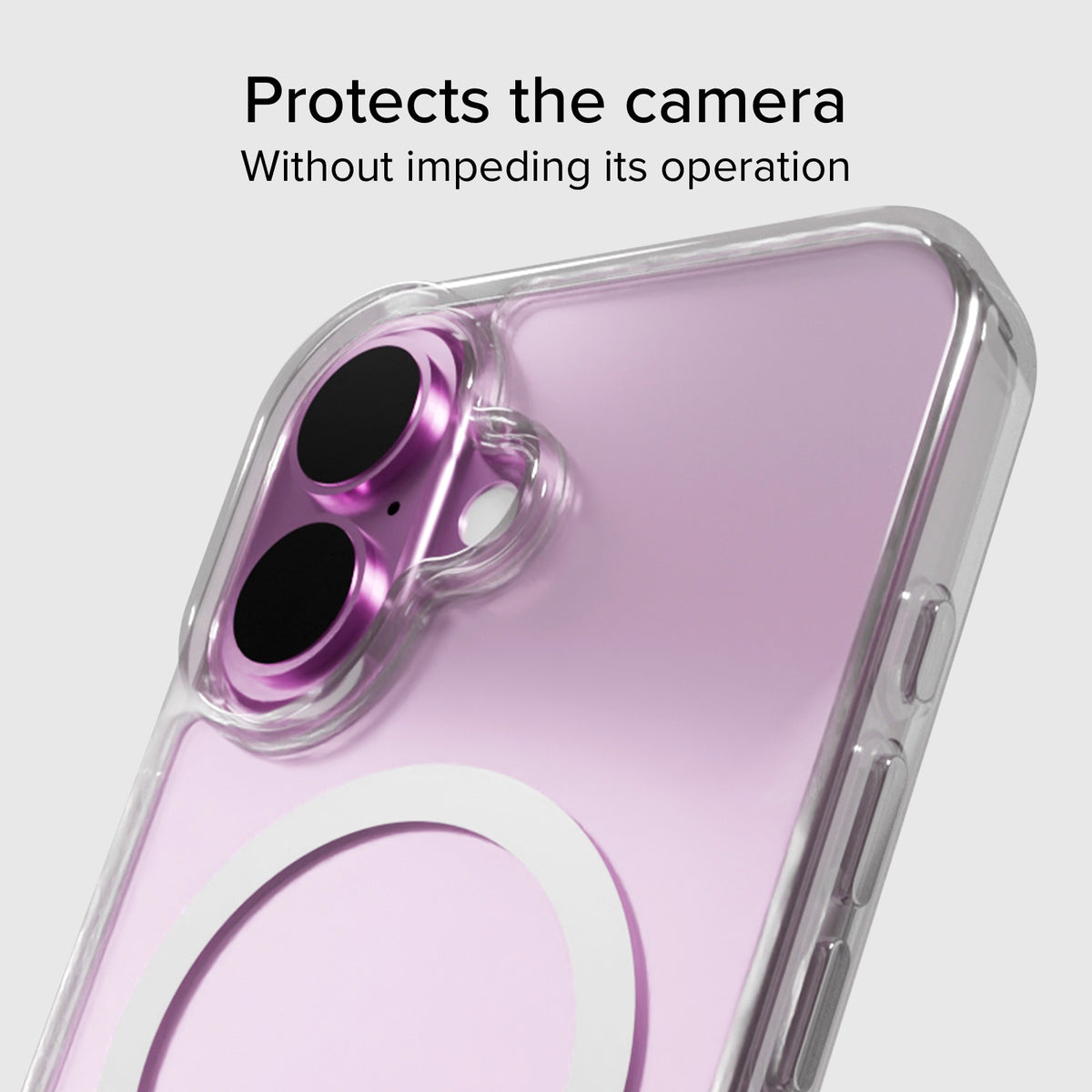 Transparente steife Hülle, kompatibel mit MagSafe-Ladefunktion für iPhone 15