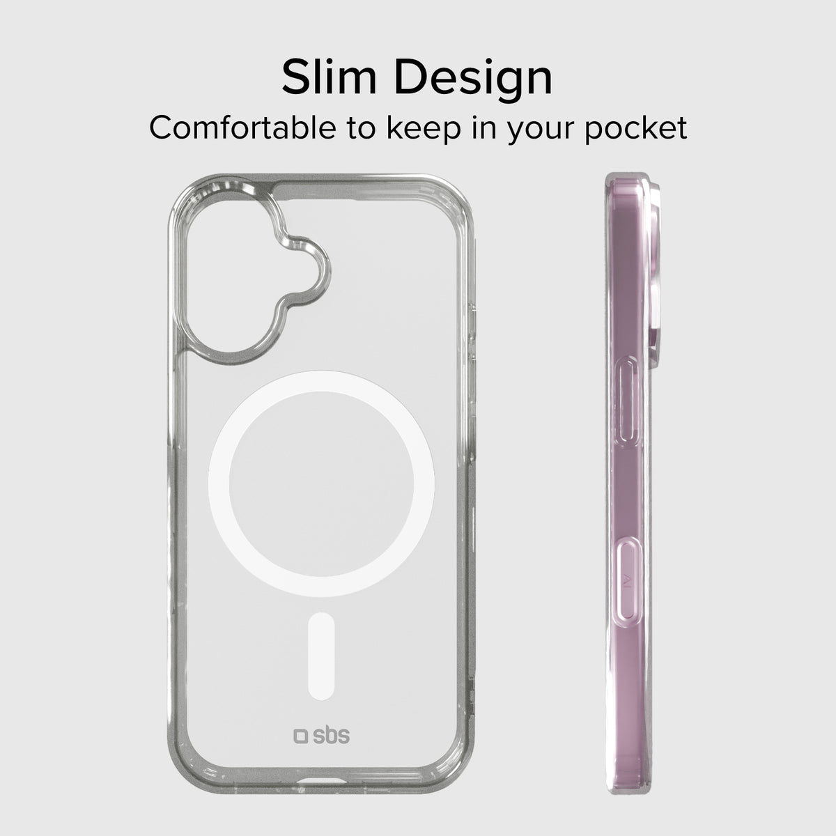 Transparente steife Hülle, kompatibel mit MagSafe-Ladefunktion für iPhone 15