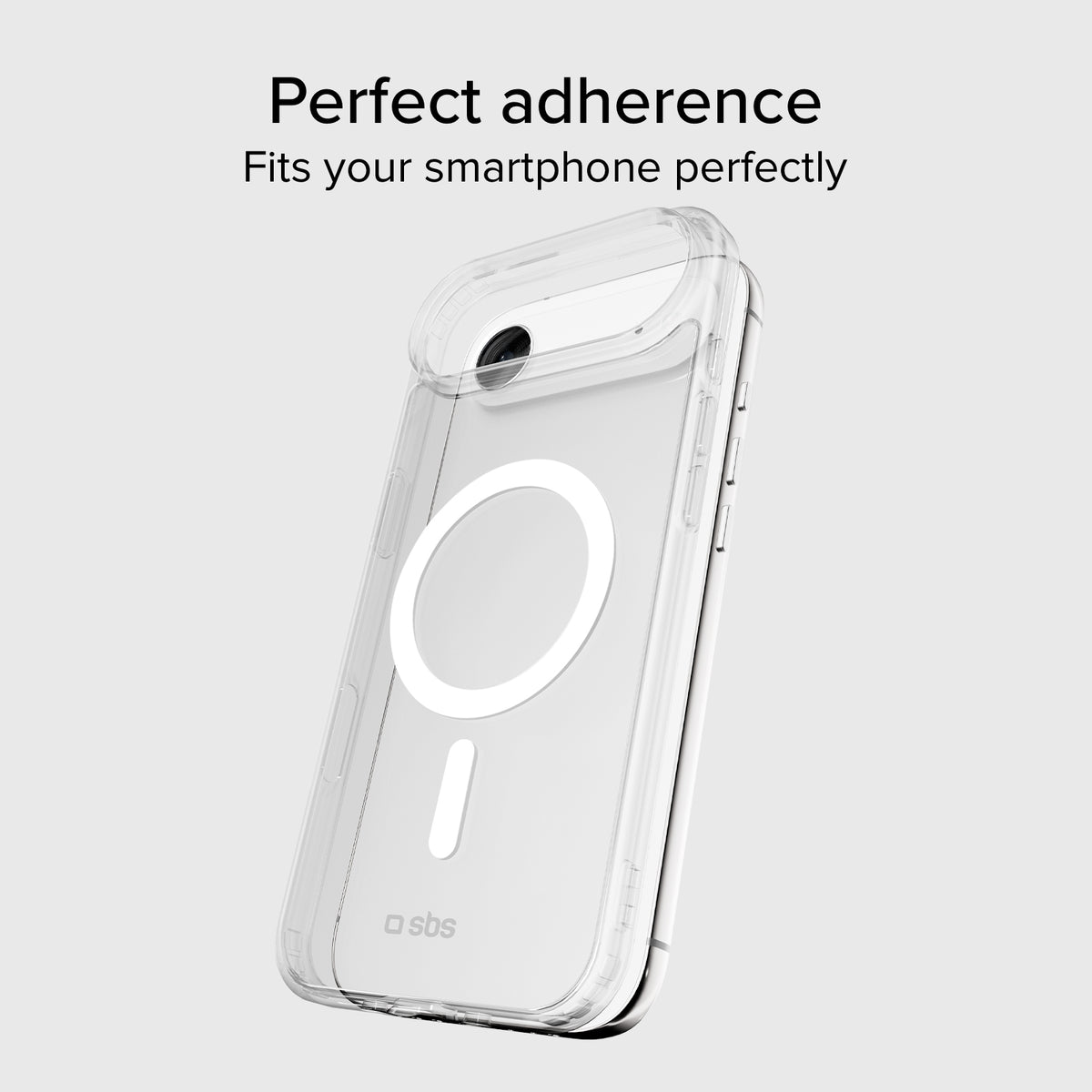Coque transparente rigide, compatible recharge MagSafe pour iPhone Air