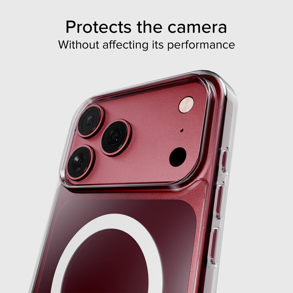 Transparente, feste Hülle, kompatibel mit magnetischer, kabelloser Aufladung für iPhone 18 Pro/17 Pro