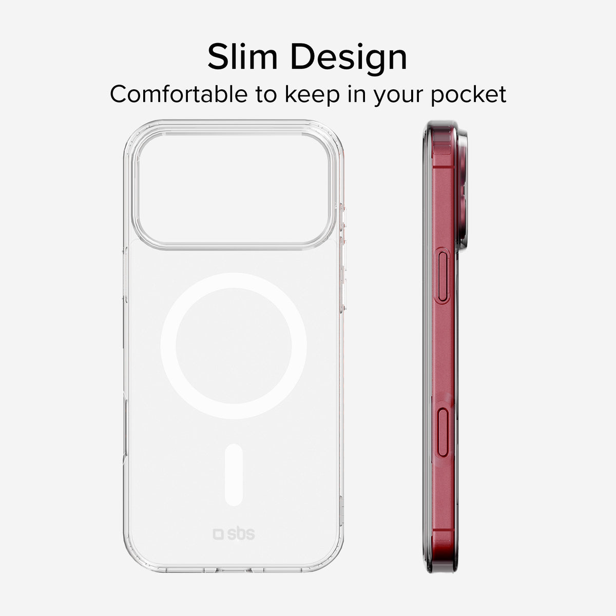 Transparente, feste Hülle, kompatibel mit magnetischer, kabelloser Aufladung für iPhone 18 Pro/17 Pro