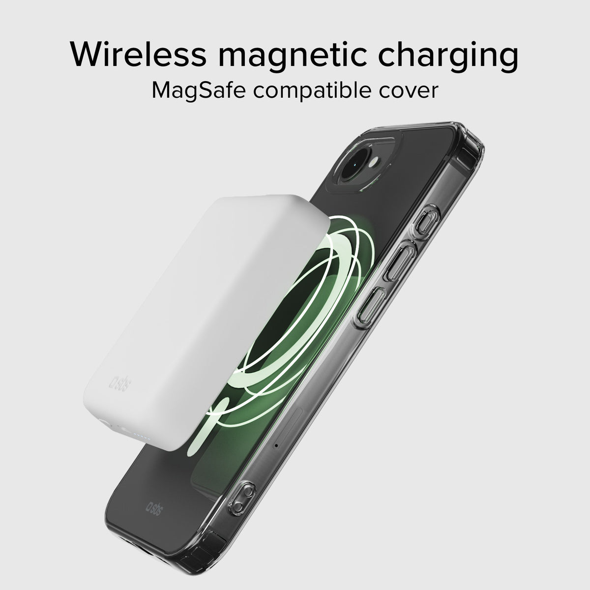 Cover trasparente rigida compatibile con ricarica MagSafe per iPhone 17e/16e