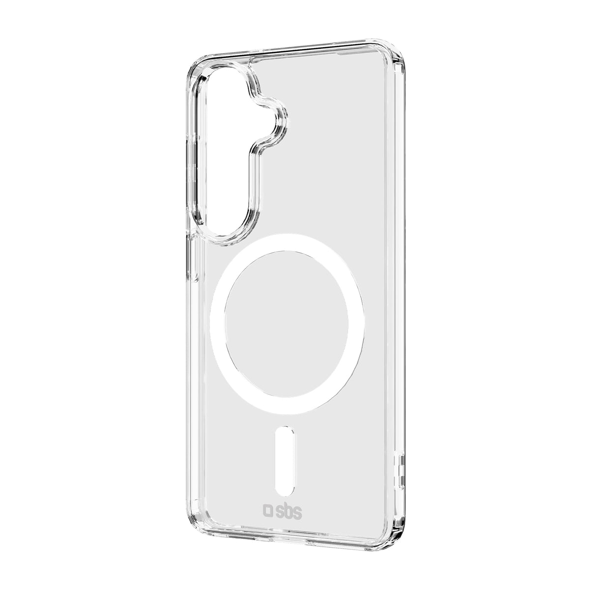 Transparent hard cover compatible with magnetic wireless charging for Samsung S26