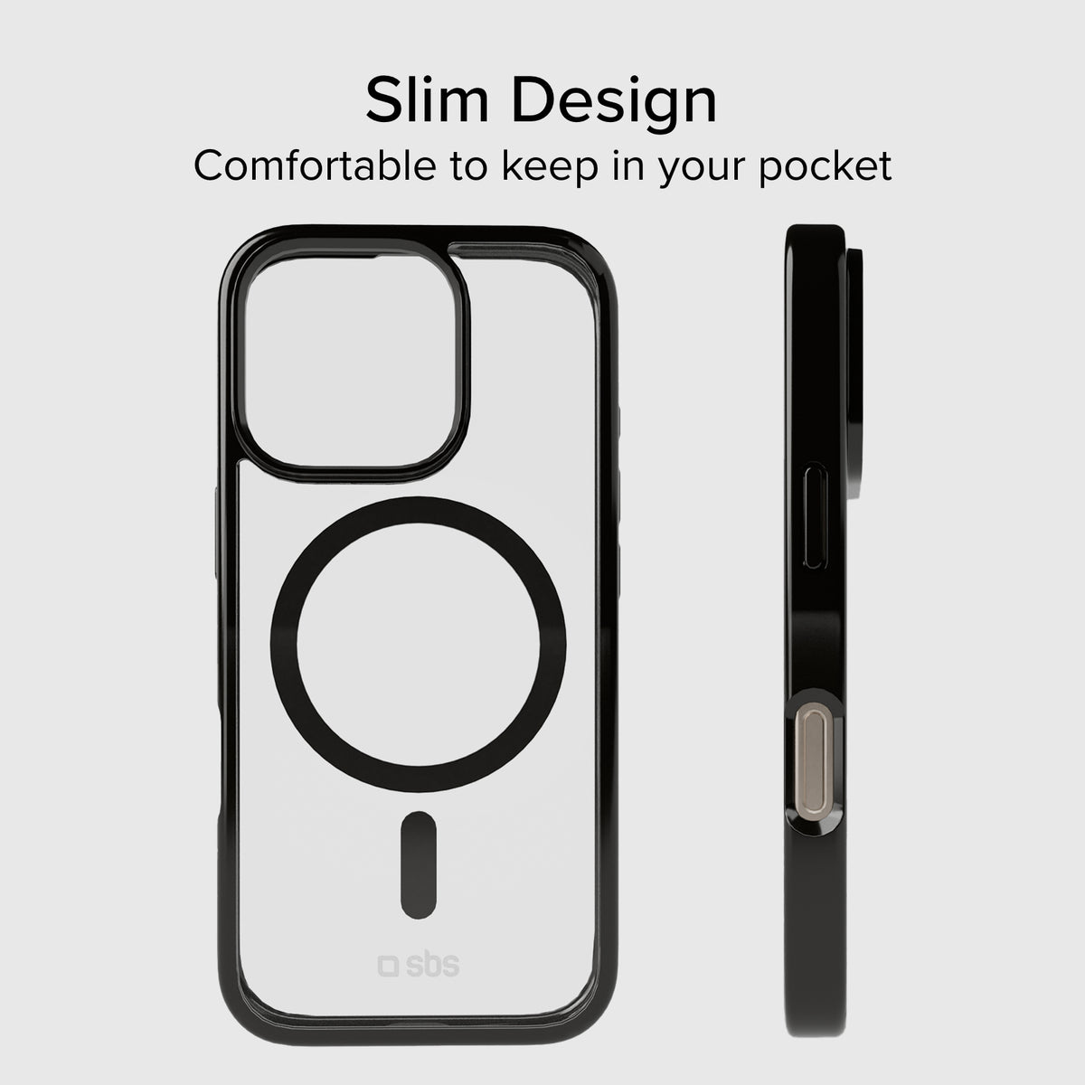 Case für iPhone 16 Pro mit farbigen Rändern, kompatibel mit MagSafe Aufladung