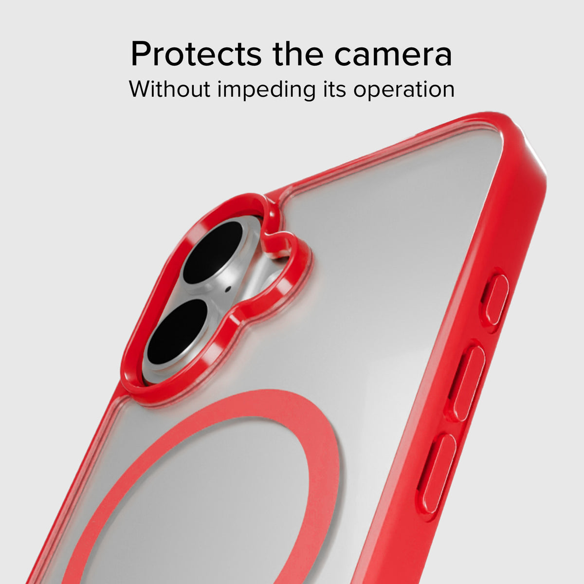 Case für iPhone 16 mit farbigen Rändern, kompatibel mit MagSafe Aufladung