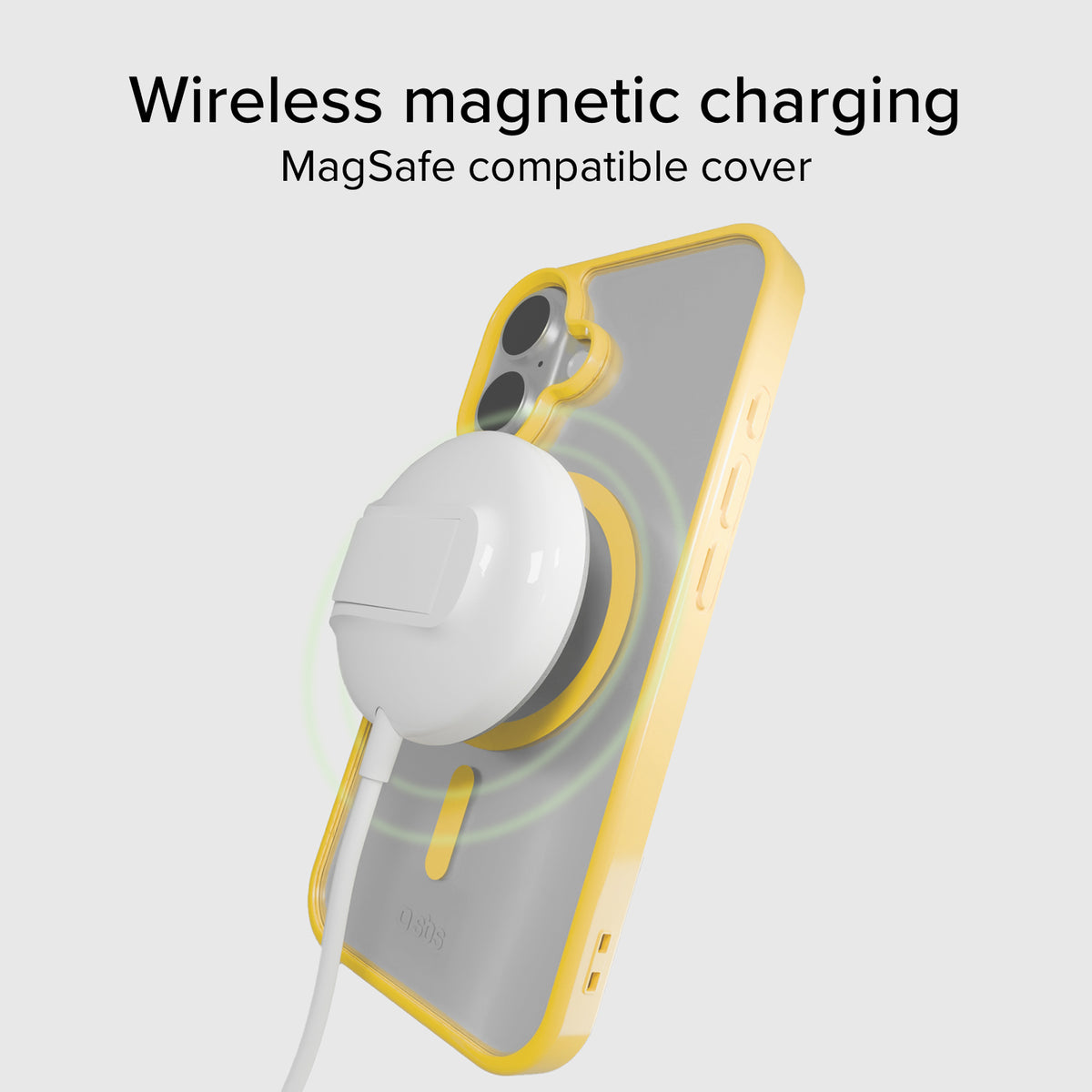 Case für iPhone 16 mit farbigen Rändern, kompatibel mit MagSafe Aufladung