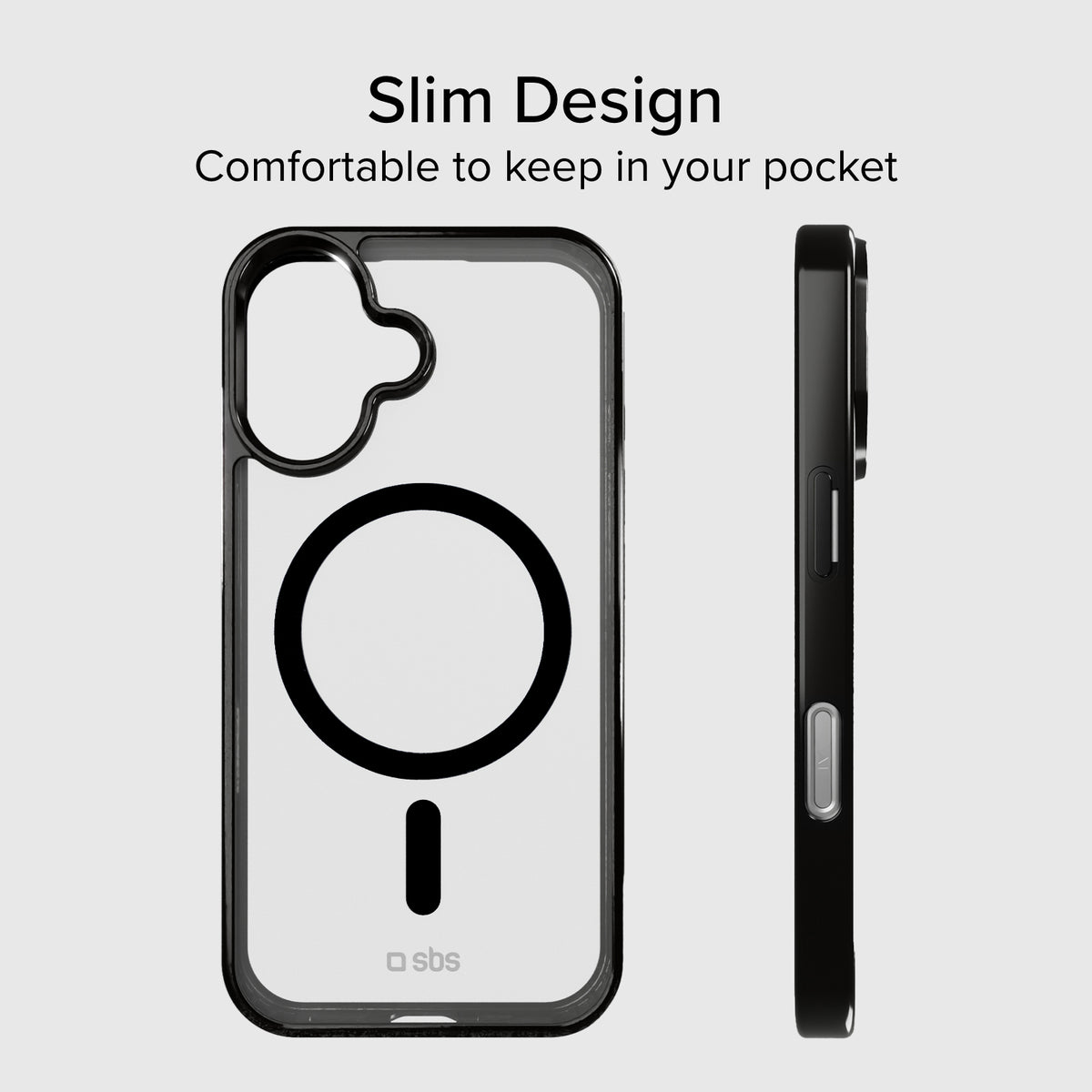 Funda para iPhone 16 Plus con bordes de color, compatible con carga MagSafe