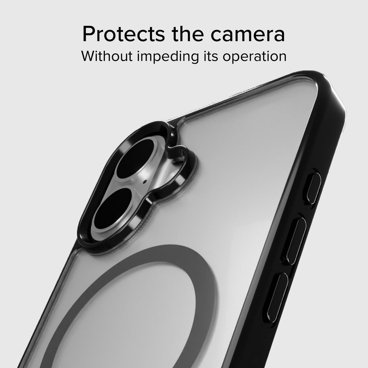 Case für iPhone 16 Pro Max mit farbigen Rändern, kompatibel mit MagSafe Aufladung