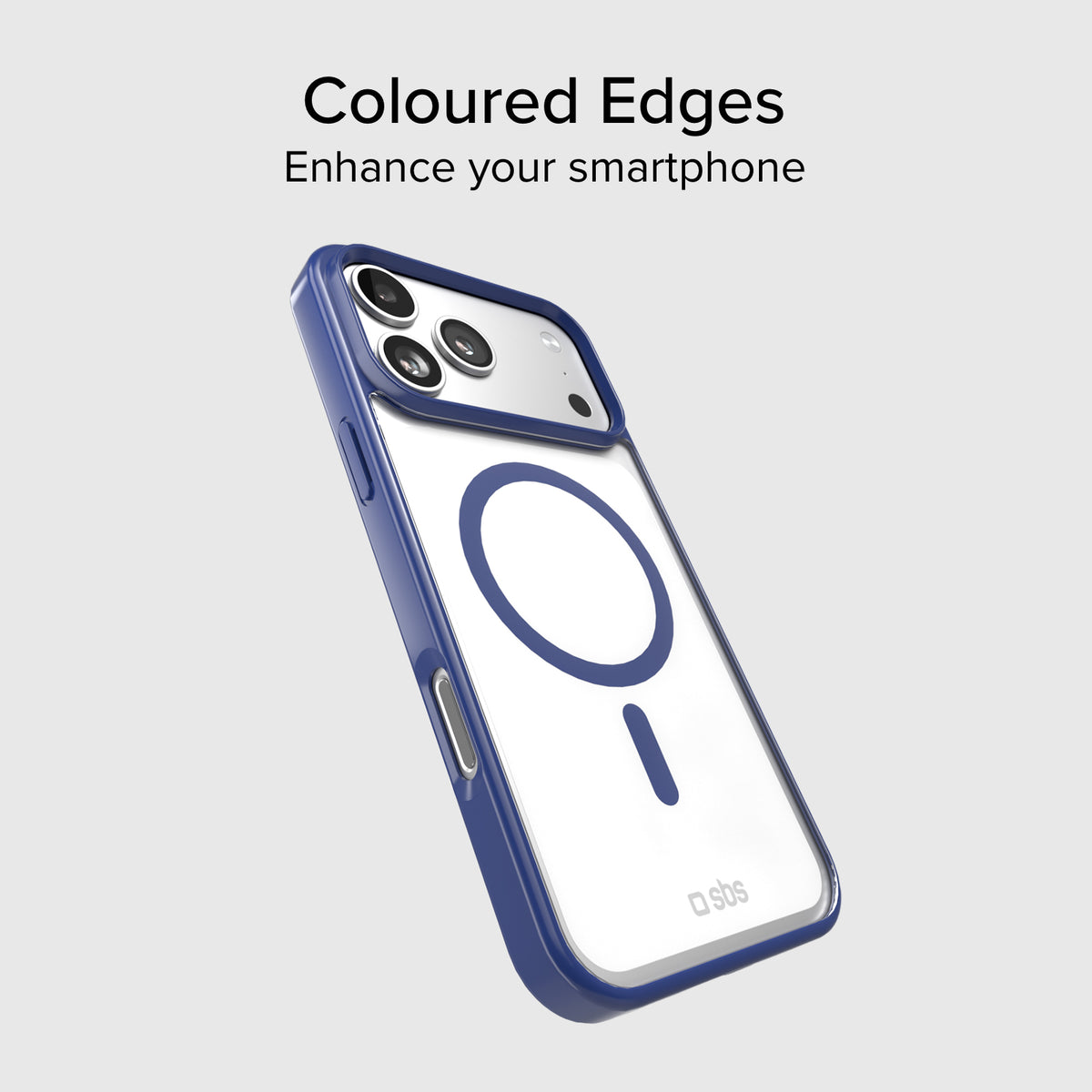 Funda para iPhone 17 Pro Max con bordes de color, compatible con carga MagSafe