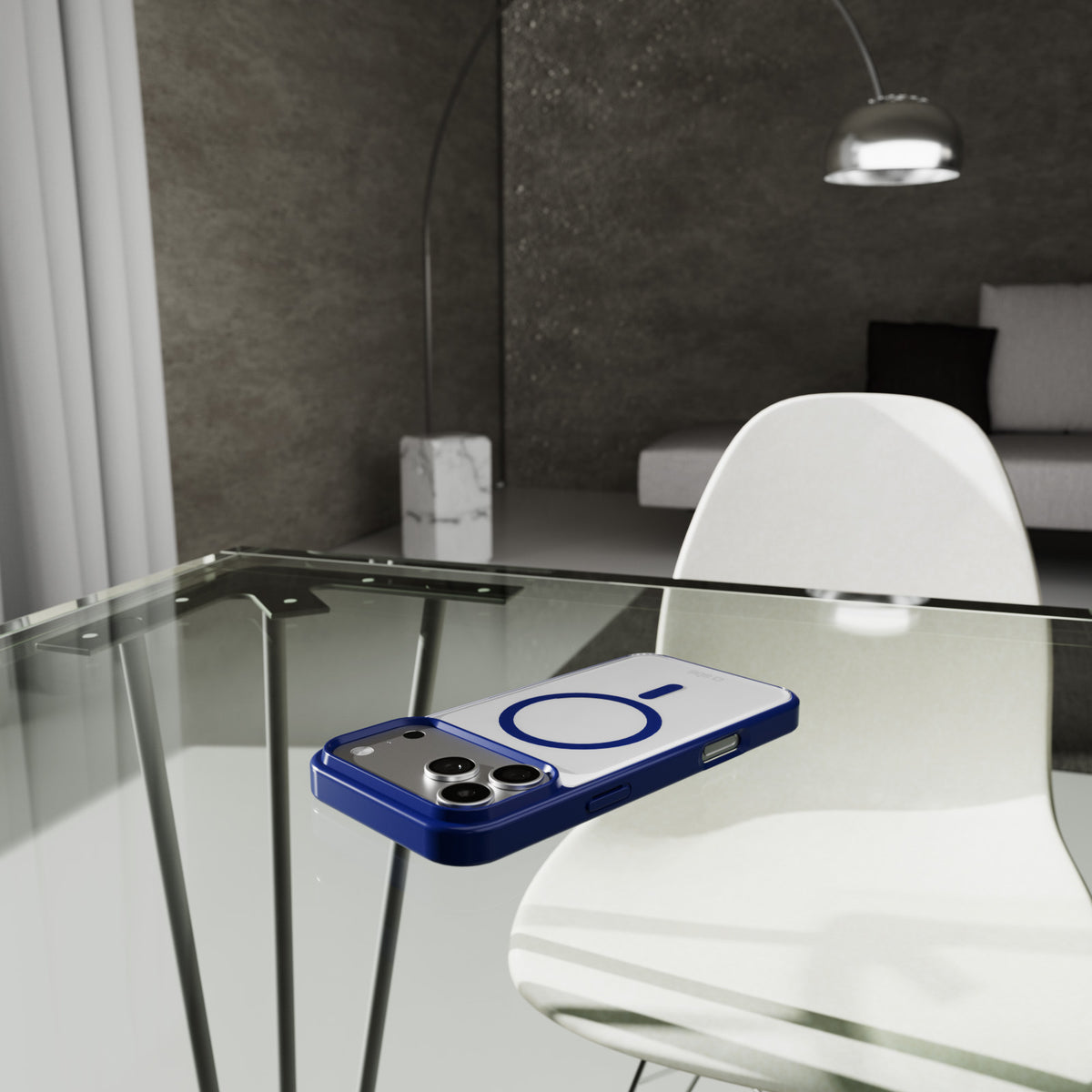 Funda para iPhone 17 Pro Max con bordes de color, compatible con carga MagSafe