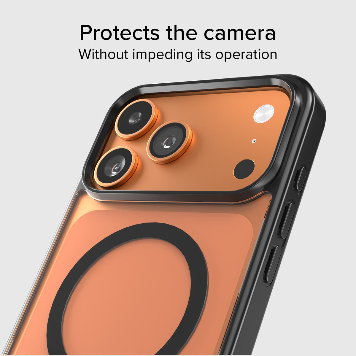 Funda para iPhone 17 Pro Max con bordes de color, compatible con carga MagSafe