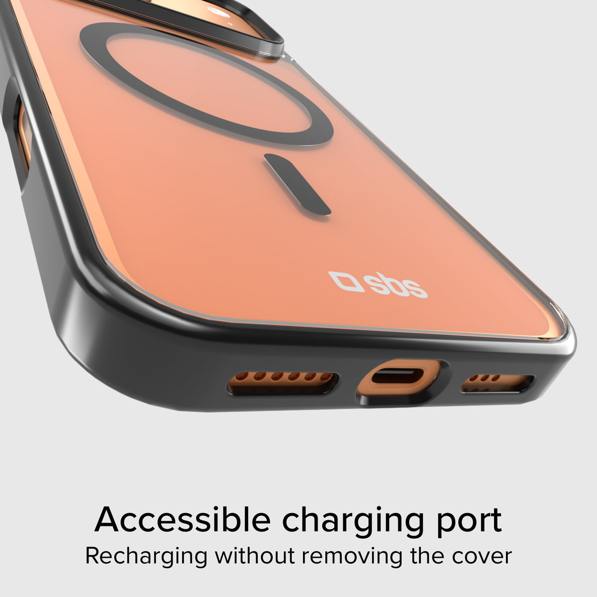 Funda para iPhone 17 Pro Max con bordes de color, compatible con carga MagSafe
