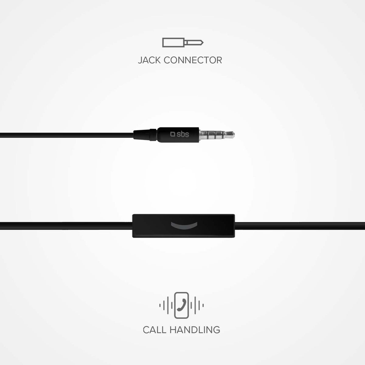 Auriculares in ear Studio Mix 100, jack 3,5 mm con micrófono y tecla de respuesta