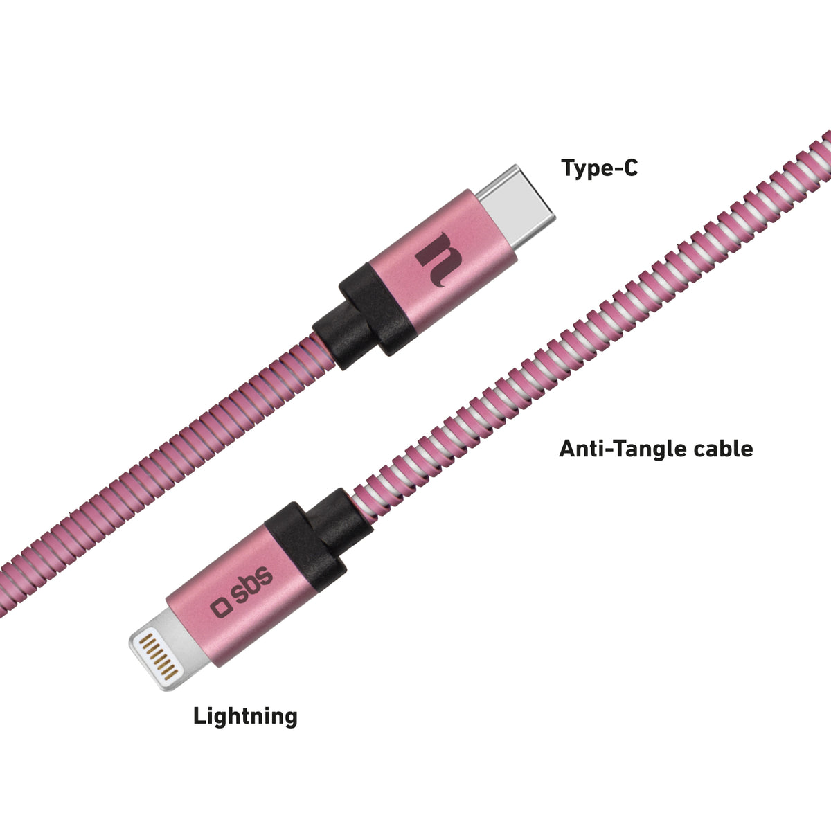 Câble données et charge Lightning-Type-C Taormina