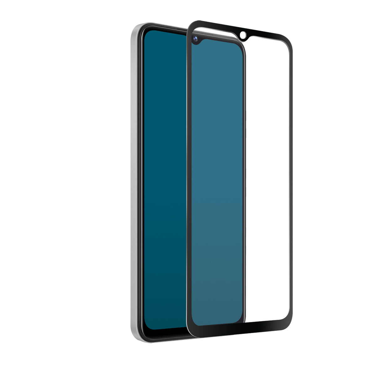 Glass screen protector Full Cover per Vivo Y02/Y16/Y22s/Y30 5G/Y35