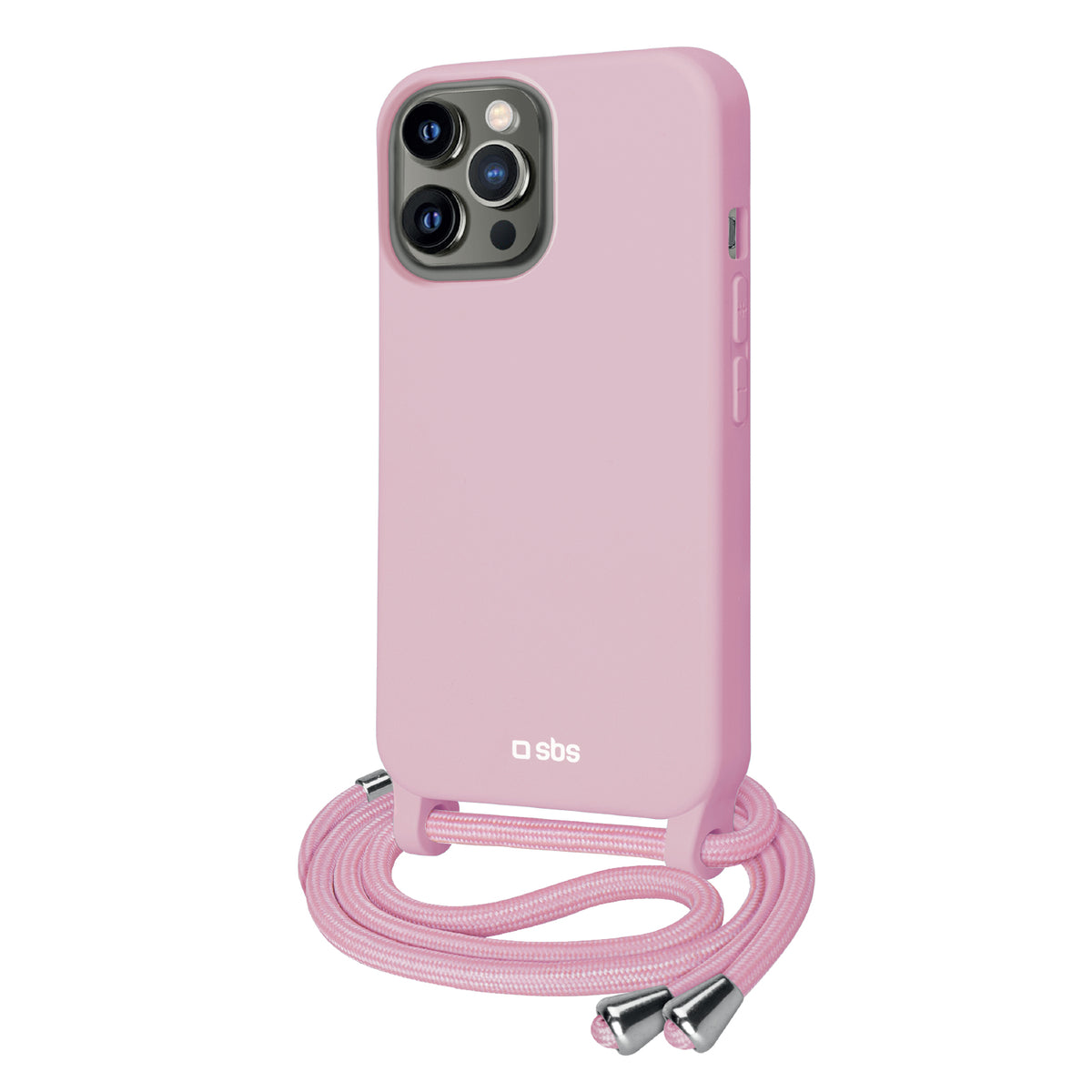 Cubierta de color con cordón para colgar del cuello para iPhone 13 Pro
