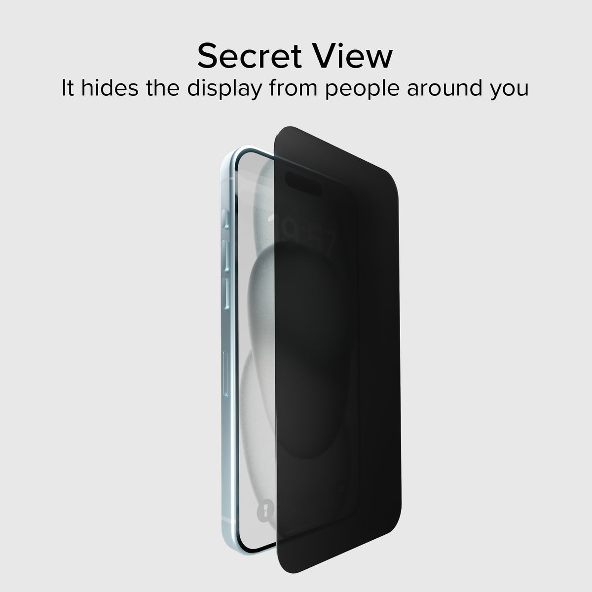 Glass screen protector Full Cover Privacy for iPhone 15 Plus