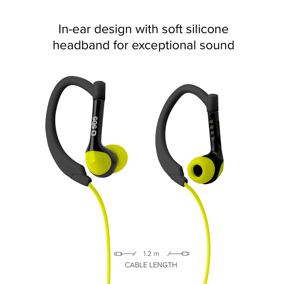 Wired Stereo In-Ear Runway Sport Headphones with 3.5 mm jack and microphone