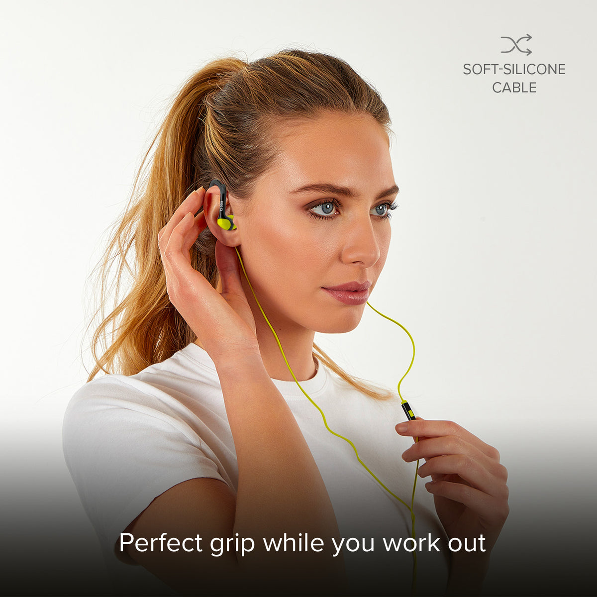 Wired Stereo In-Ear Runway Sport Headphones with 3.5 mm jack and microphone