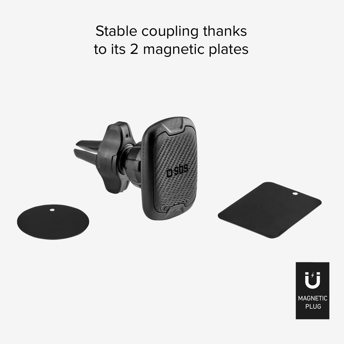 Magnetische Autohalterung für Smartphone mit Clip-Fixierung