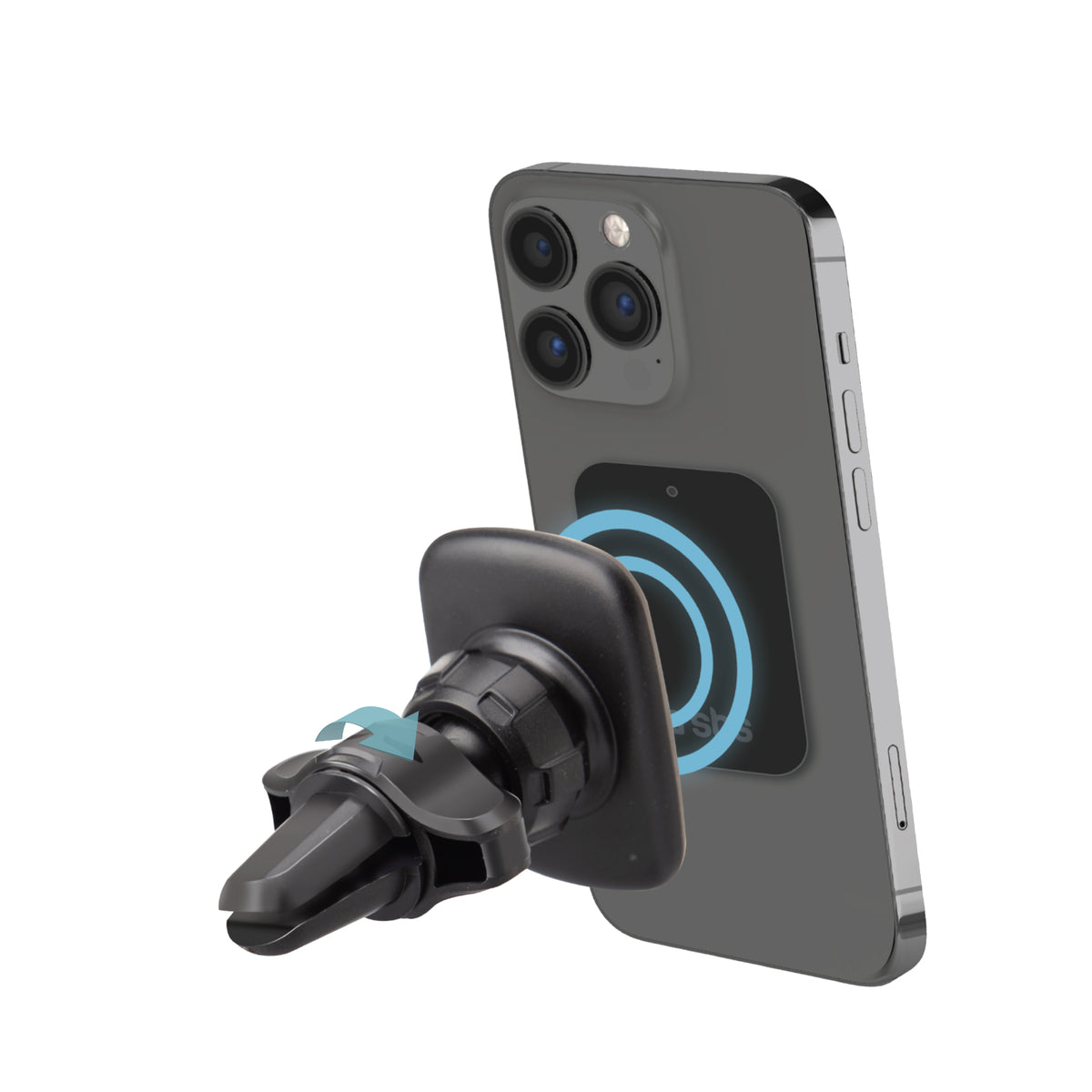 Magnetische Autohalterung für Smartphone mit Clip-Fixierung