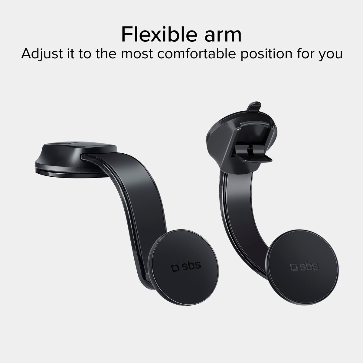 Support de voiture pour smartphone avec ventouse et recharge sans fil