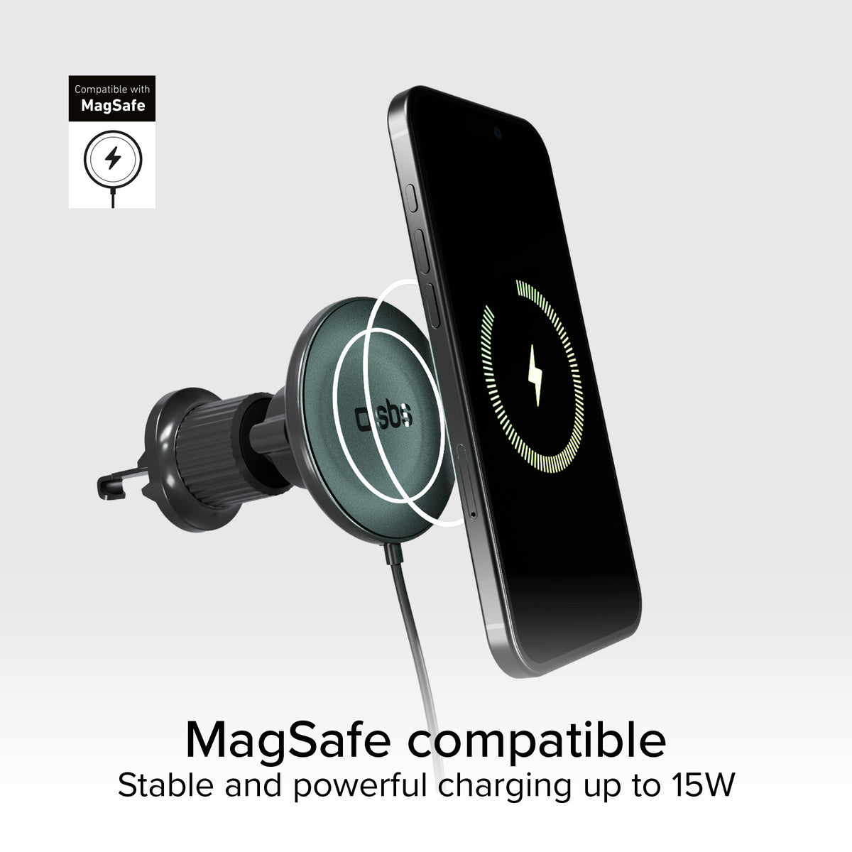 Magsafe-compatible car holder for smartphones