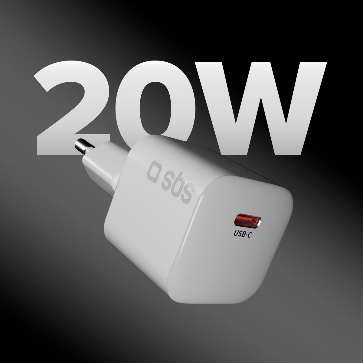 USB-C Wall Charger 20W GaN PD 3.0 Mini Size for Smartphones and Tablets