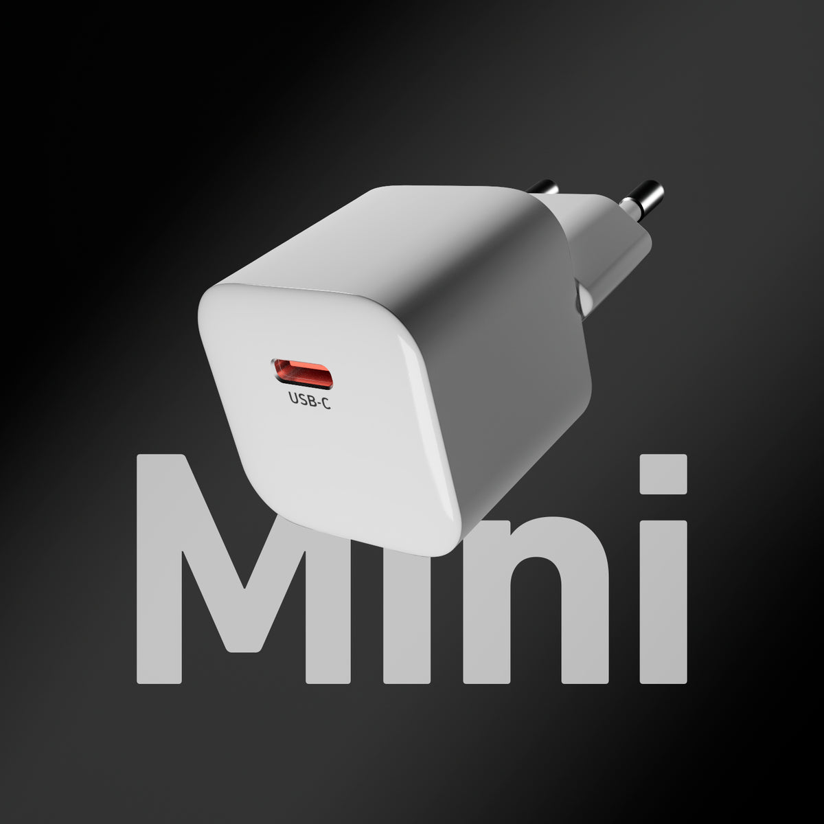 Kompaktes Wandladegerät USB-C mit 30 W, Power Delivery 3.0 und PPS