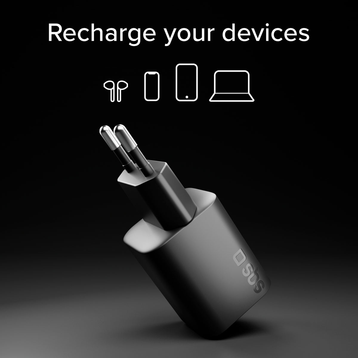 Cargador de pared USB-C ultracompacto de 45 W con Power Delivery 3.0 y PPS