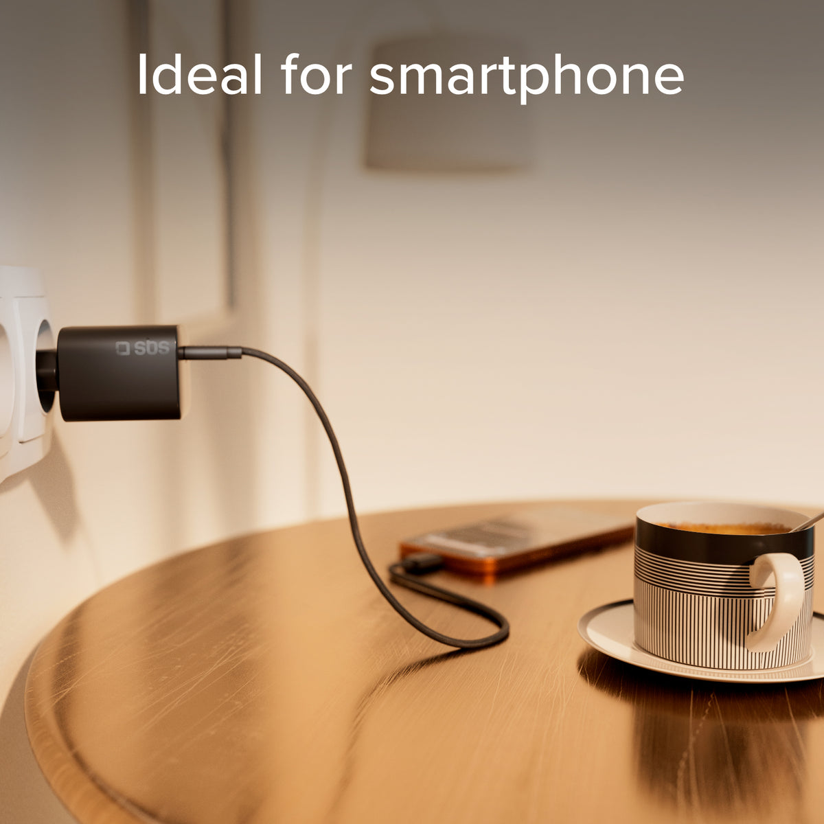 Cargador de pared USB-C ultracompacto de 45 W con Power Delivery 3.0 y PPS