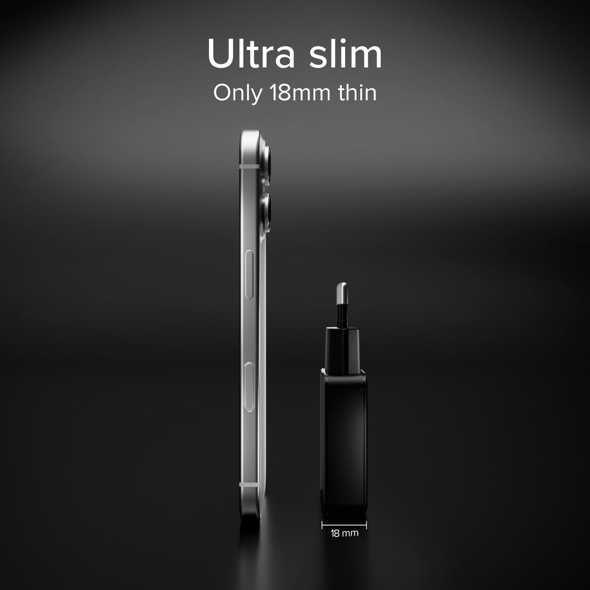 Caricatore da muro 65W USB-C Ultra Slim con Doppia Uscita