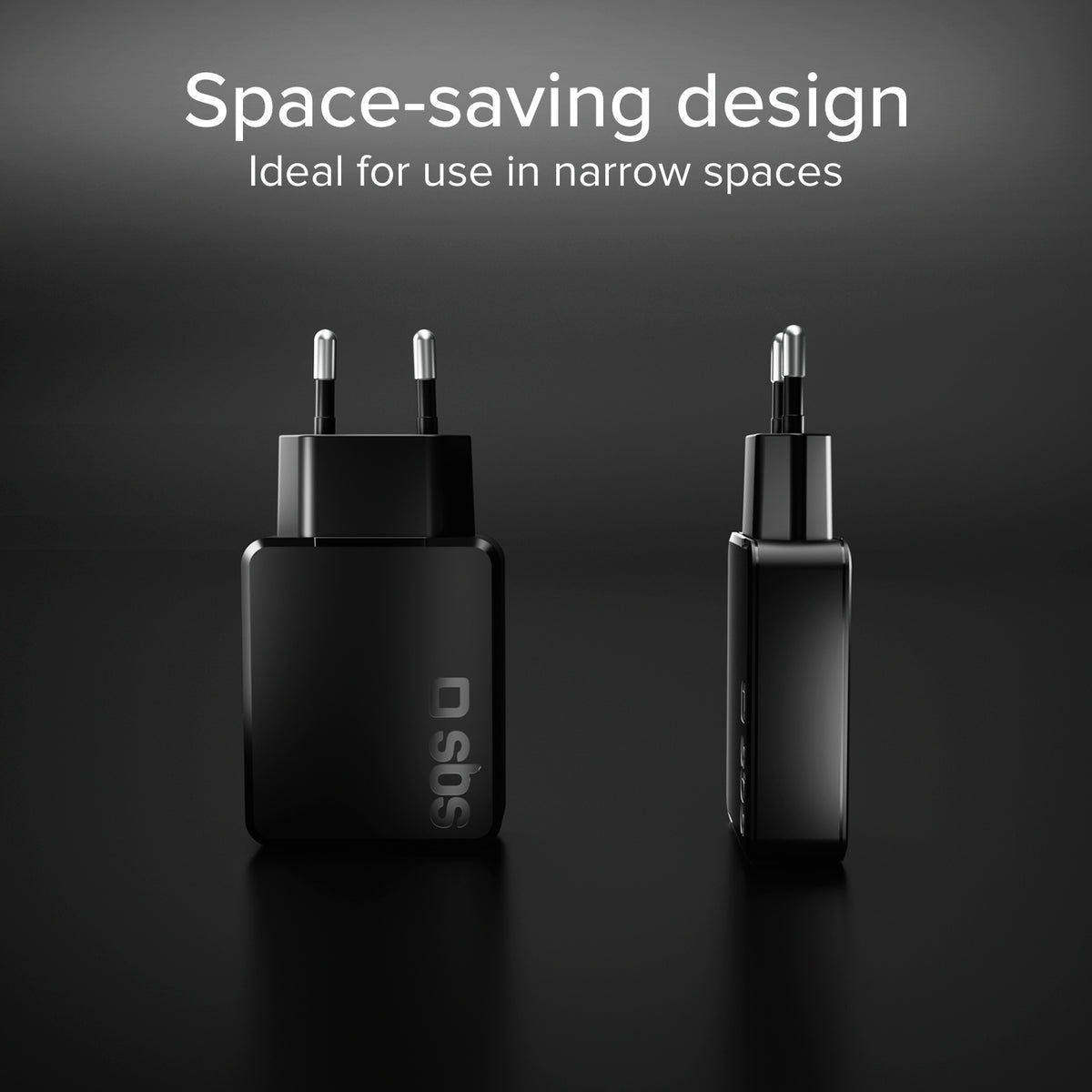 Caricatore da muro 65W USB-C Ultra Slim con Doppia Uscita