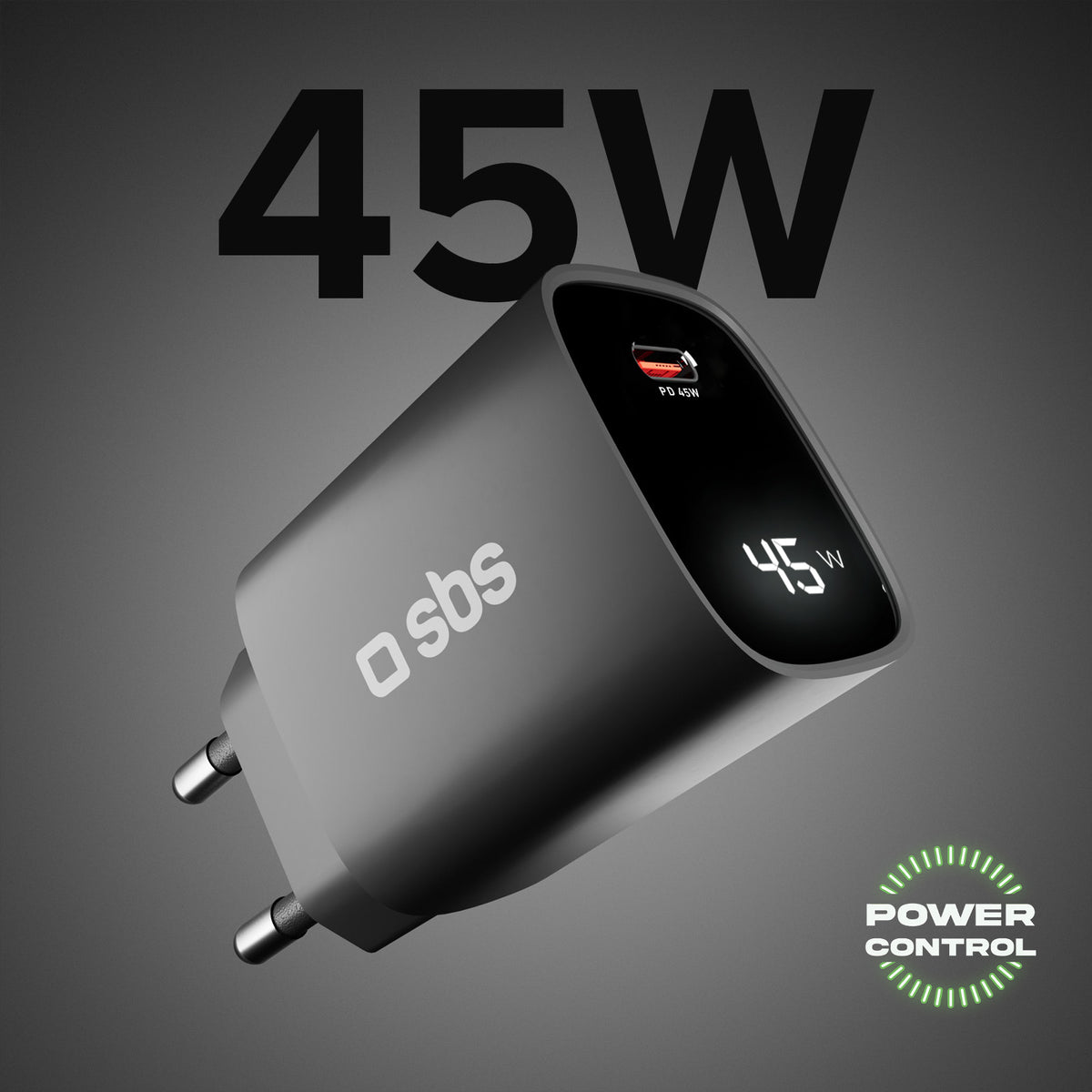 Chargeur 45 watts avec écran intégré