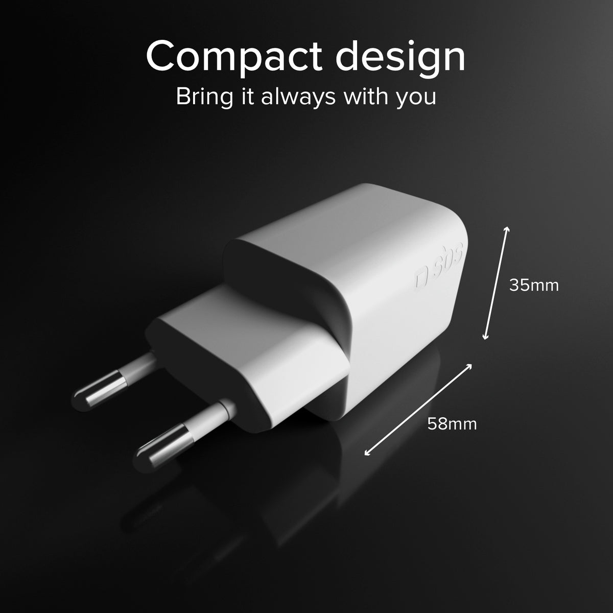 Chargeur GaN 65W avec 2 USB‑C PD + USB‑A