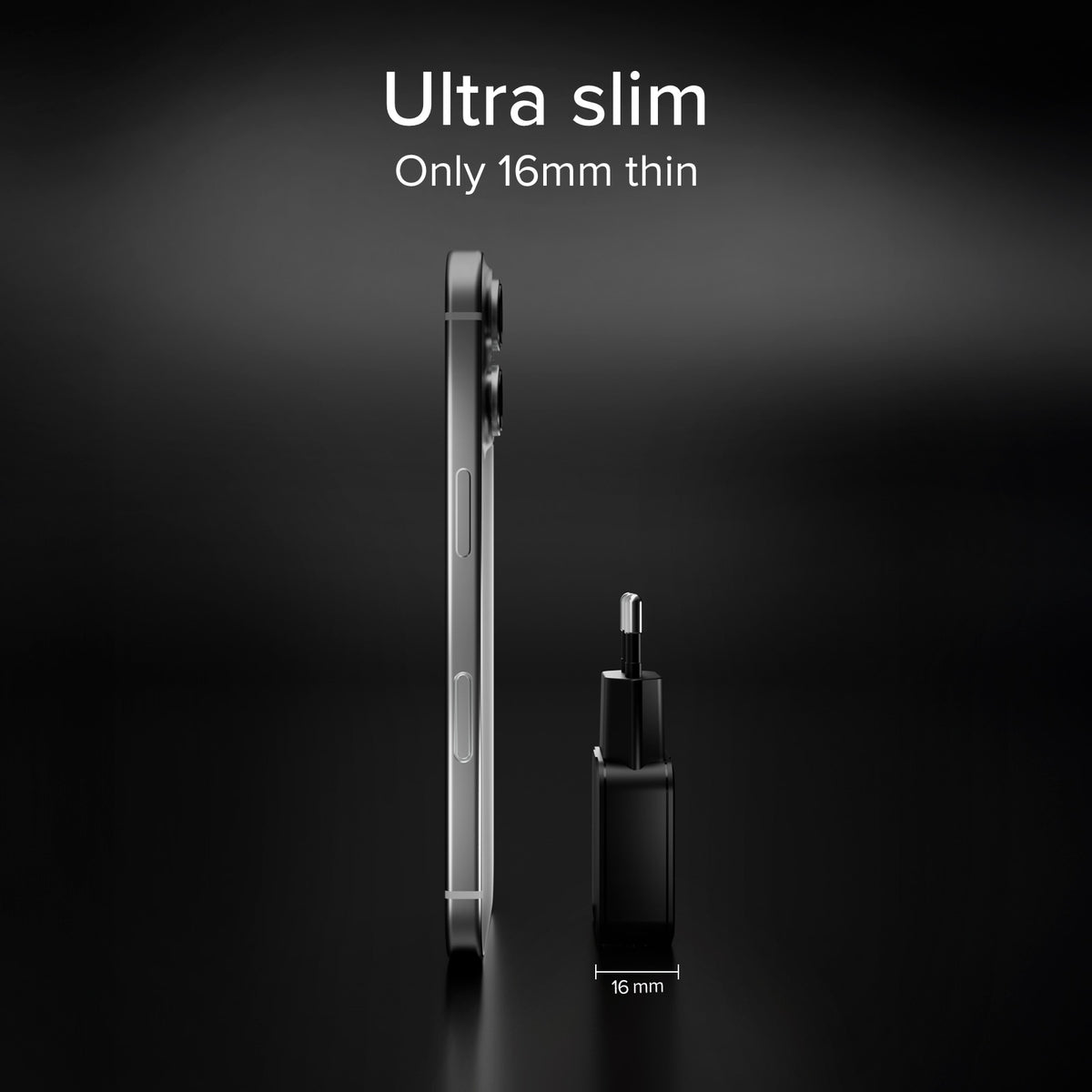 30W USB-C Power Delivery und USB-A Fast Charge Slim-Wandladegerät