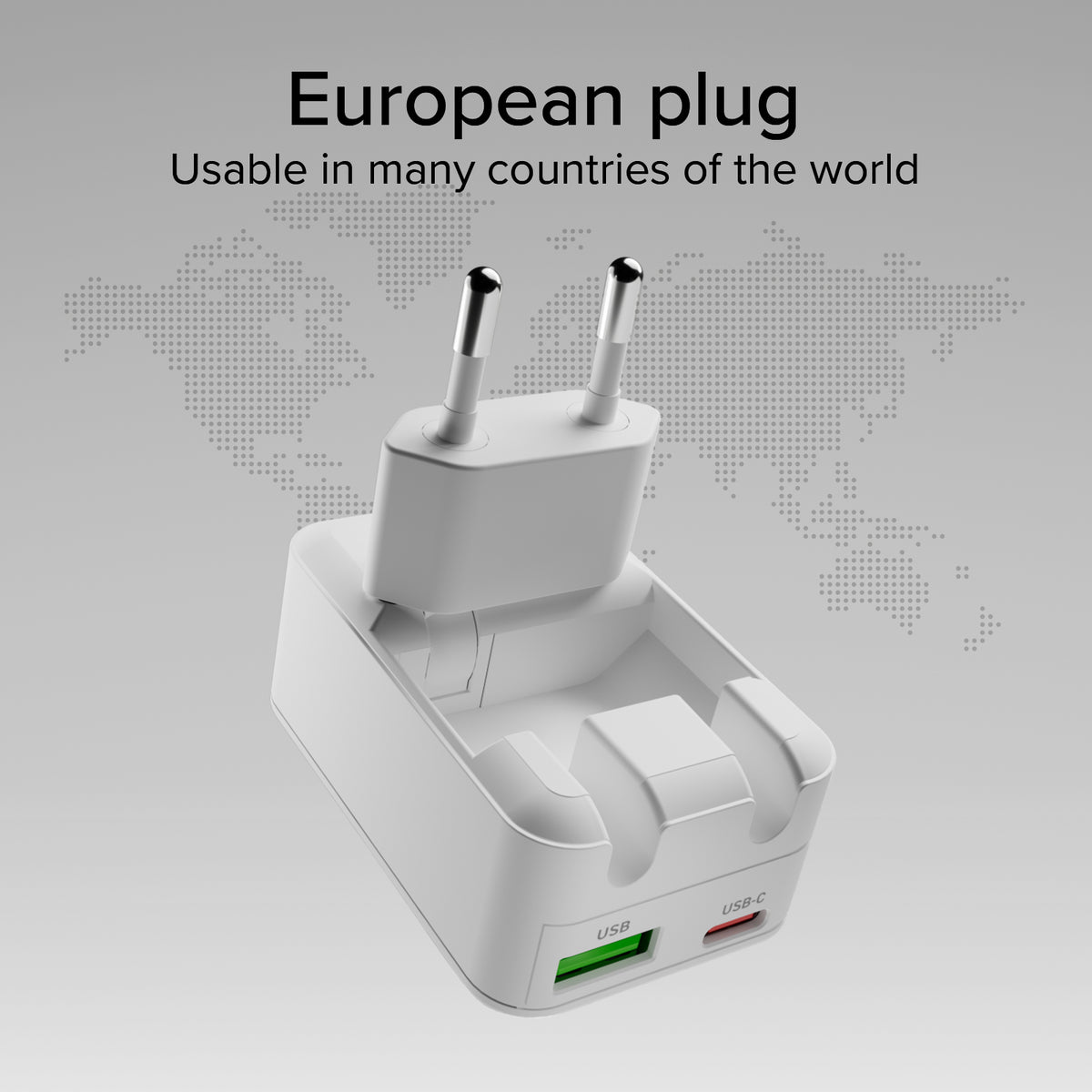 Cargador de pared Flexi Wall Charger 30W con enchufe plegable