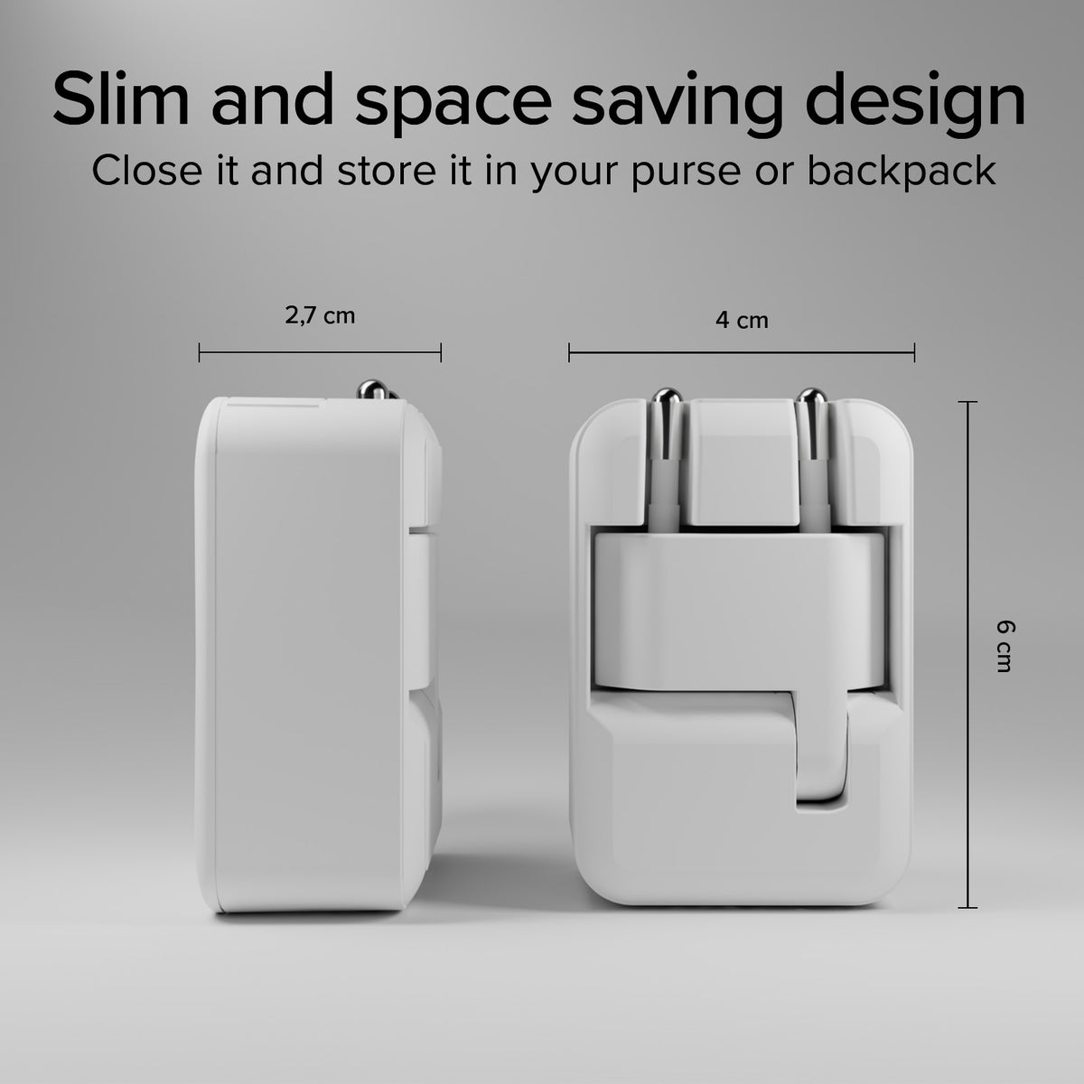 45W Flexi Wall Charger with Foldable Plug