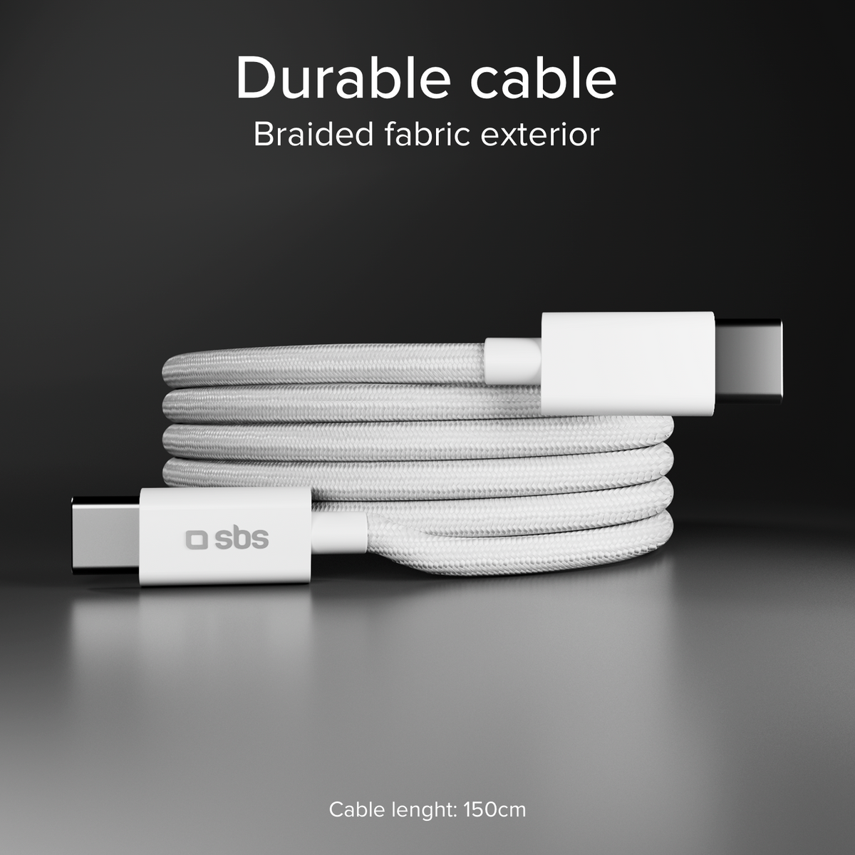 20W Power Delivery USB-C Wall Charger Kit with 1.5 m Braided USB-C Cable