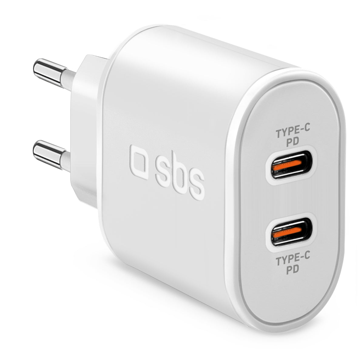 Cargador de pared Power Delivery 20 W con dos salidas USB-C, adecuado para MacBook Neo
