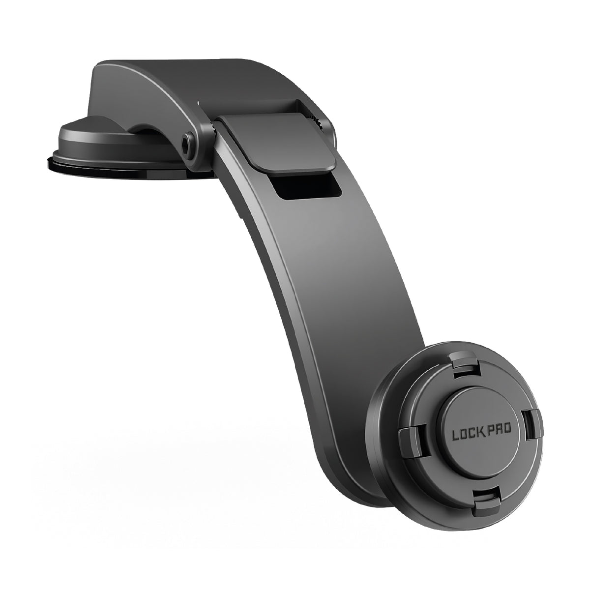 Soporte de coche para parabrisas o salpicadero con sistema de bloqueo LockPro