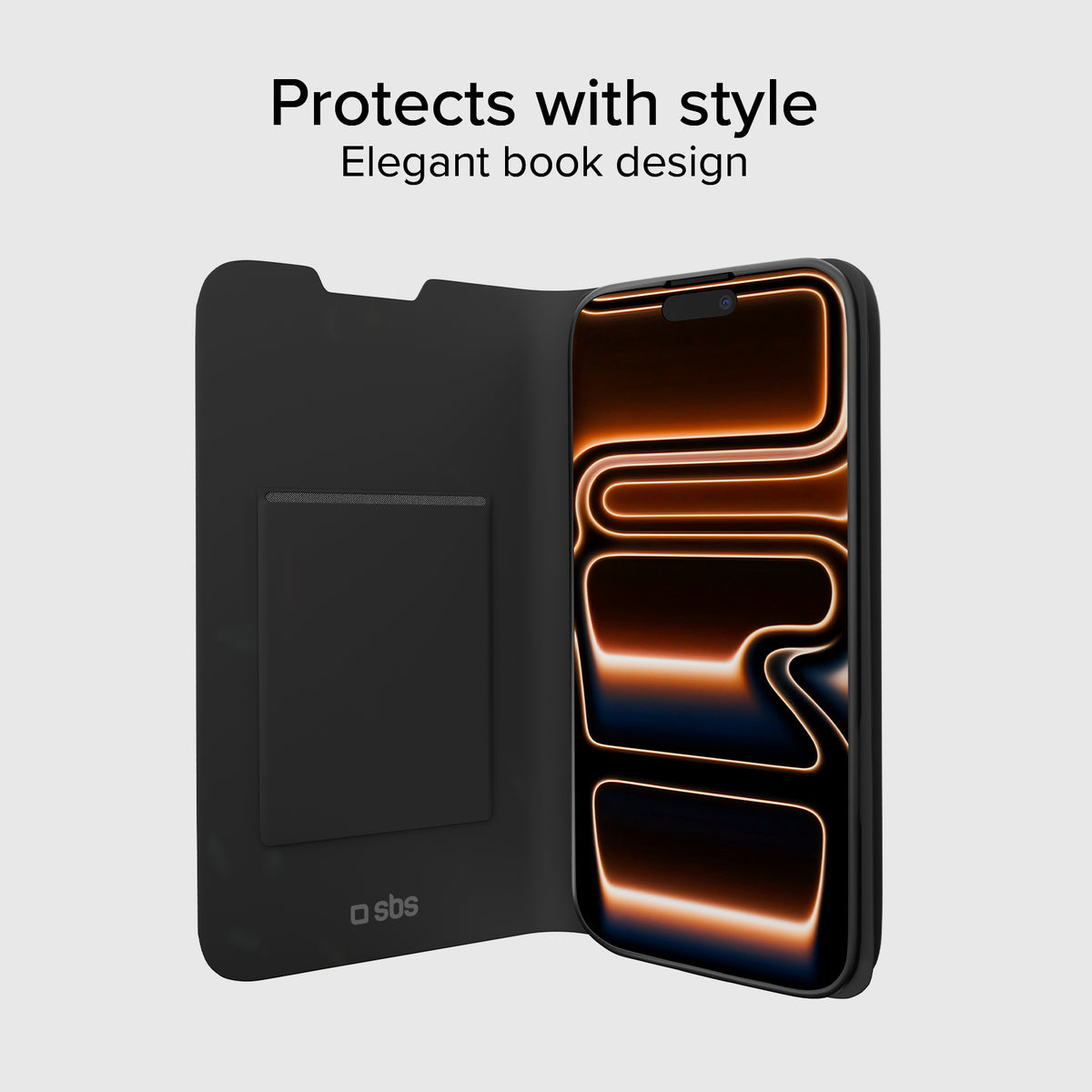 Book-style case with stand support for iPhone 17 Pro