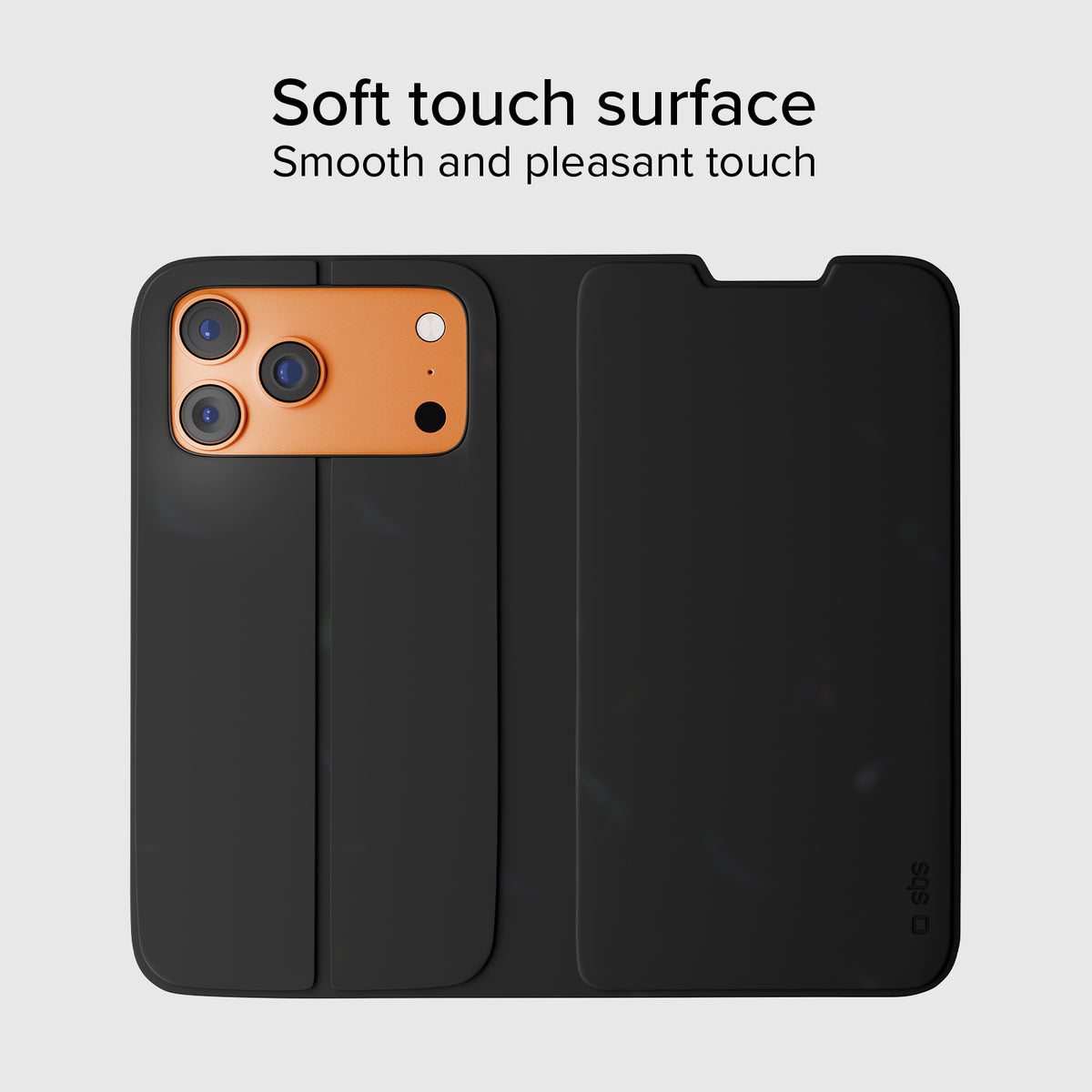Custodia a libro con supporto stand per iPhone 17 Pro Max