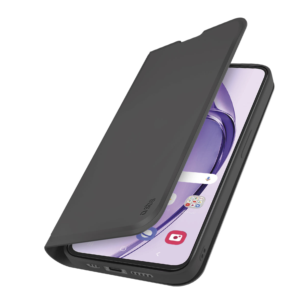 Étui portefeuille avec support et surface douce au toucher pour Oppo A80