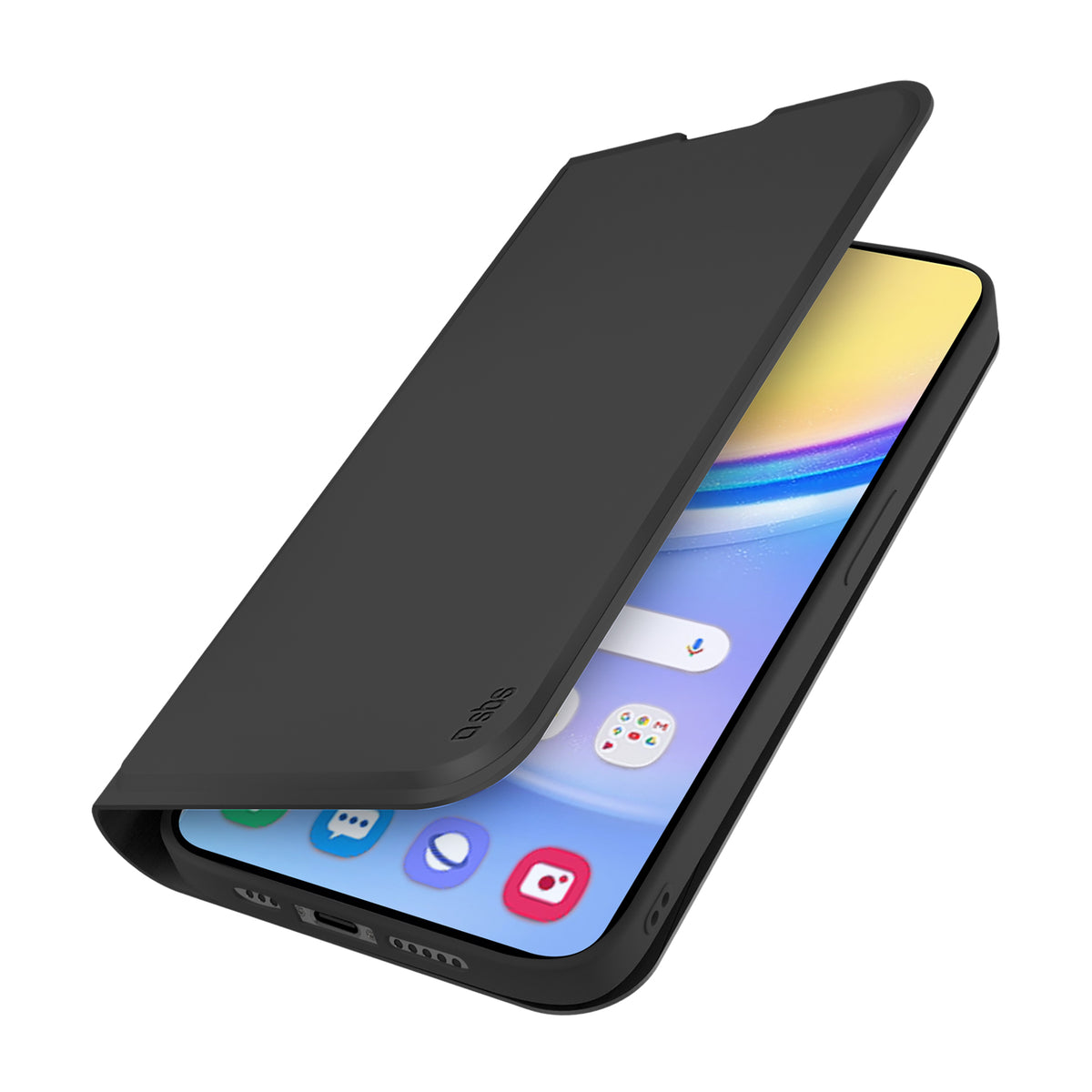 Book-style case with stand support and soft touch surface for Samsung Galaxy A16